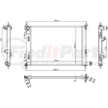 Nissens 606733 Radiator