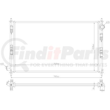 Nissens 606855 Radiator