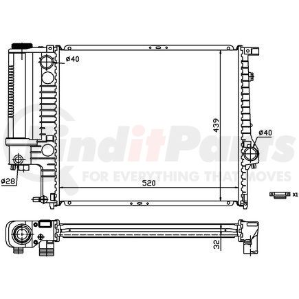 Nissens 60743A Radiator