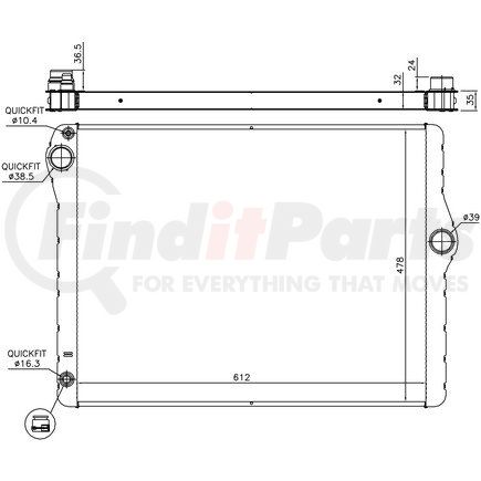 Nissens 60776 Radiator