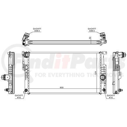 Nissens 60817 Radiator