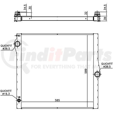 Nissens 60825 Radiator