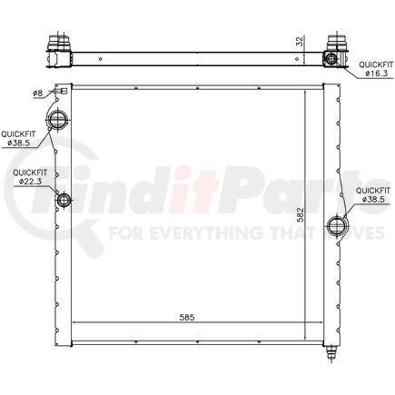 Nissens 60826 Radiator