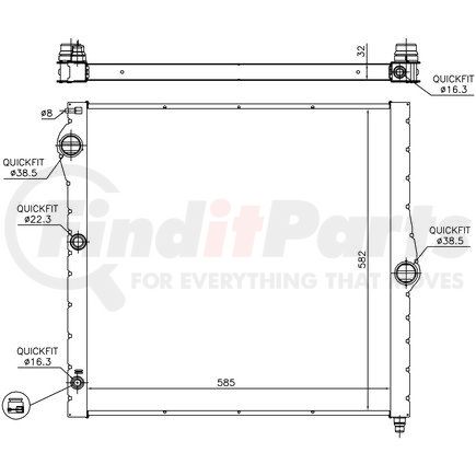 Nissens 60827 Radiator