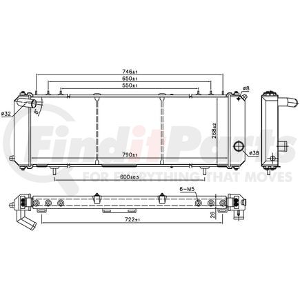 Nissens 61008 Radiator