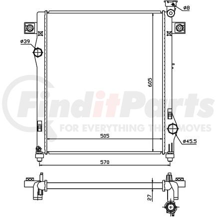 Nissens 61030 Radiator