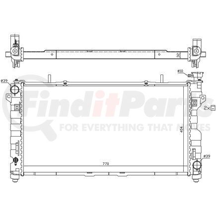 Nissens 61025 Radiator