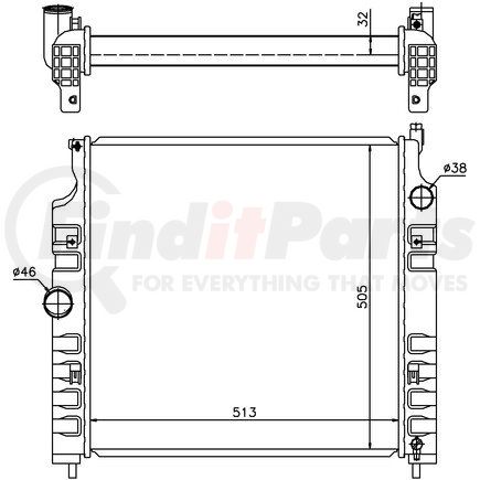 Nissens 61026 Radiator