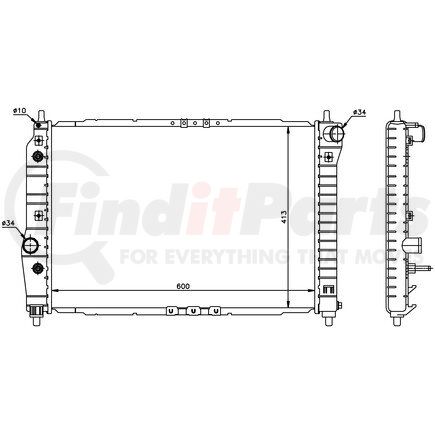 Nissens 61637 Radiator