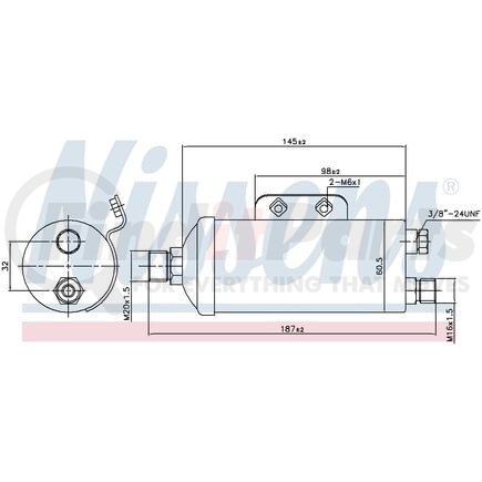 Nissens 95354 Air Conditioning Receiver Drier