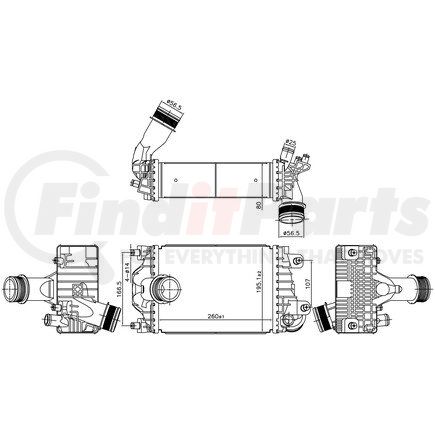 Nissens 961598 Turbocharger Intercooler