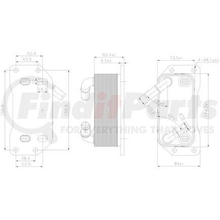 Nissens 91254 Engine Oil Cooler