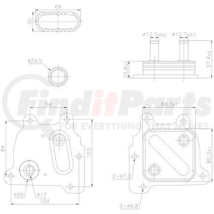 Nissens 91374 Engine Oil Cooler
