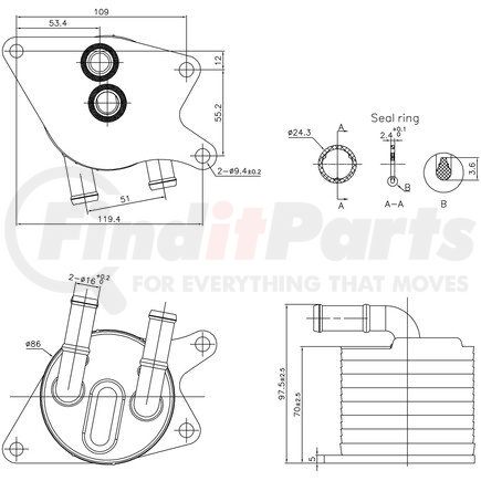 Nissens 91398 Automatic Transmission Oil Cooler