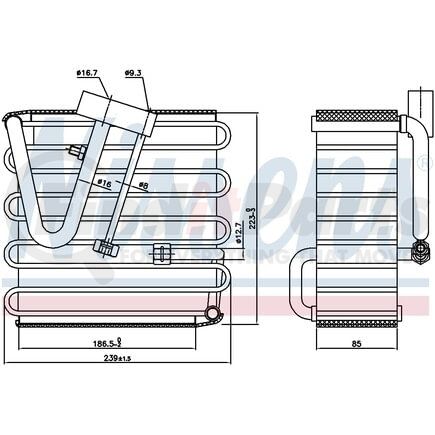 Nissens 92022 Air Conditioning Evaporator Core