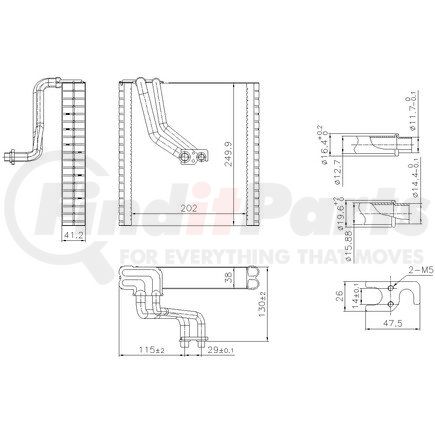 Nissens 92369 Air Conditioning Evaporator Core