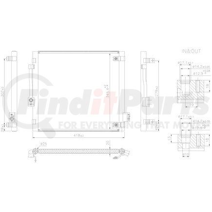Nissens 940688 Air Conditioning Condenser