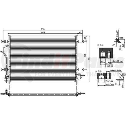 Nissens 94583 Air Conditioning Condenser