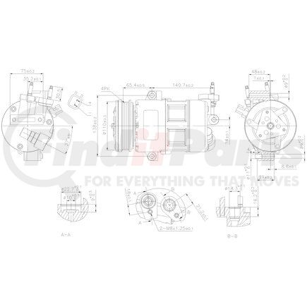 Nissens 890639 Air Conditioning Compressor with Clutch