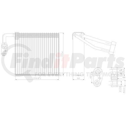 Nissens 92297 Air Conditioning Evaporator Core