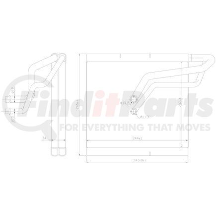 Nissens 92366 Air Conditioning Evaporator Core
