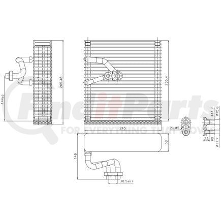 Nissens 92384 Air Conditioning Evaporator Core