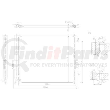 Nissens 940847 Air Conditioning Condenser