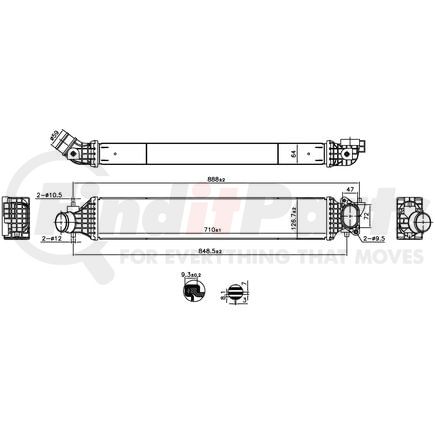 Nissens 961300 Turbocharger Intercooler
