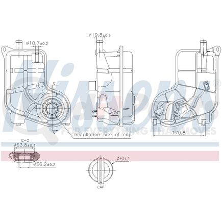 Nissens 996287 Engine Coolant Reservoir
