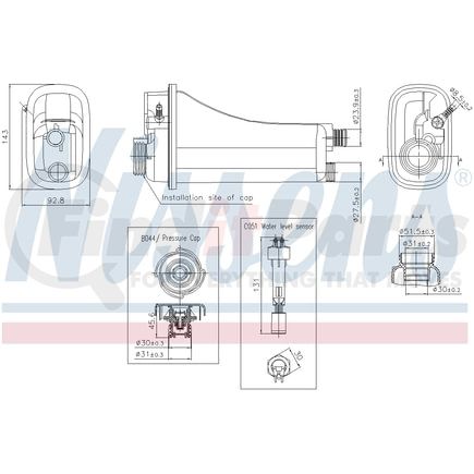 Nissens 996290 Engine Coolant Reservoir