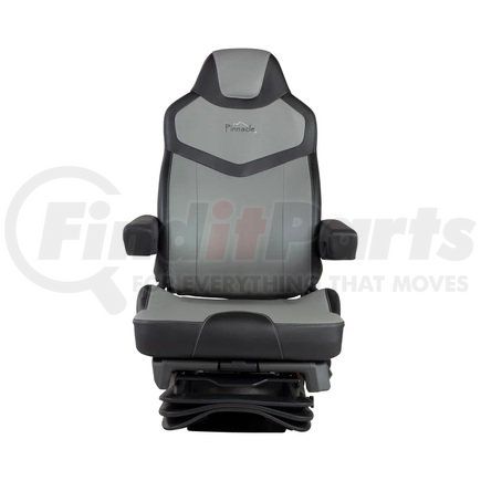 Seats Inc 187300MW665 Seat - Pinnacle Model, DuraLeather™, Hi-Back, Black/Gray, Dual Armrest