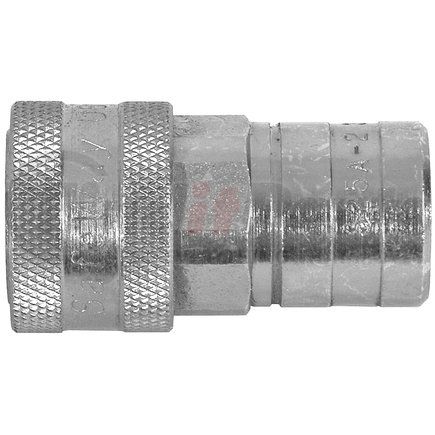 BUYERS PRODUCTS 1304022 Hydraulic Coupling / Adapter - Female Half 1/4 in. NPT, Poppet