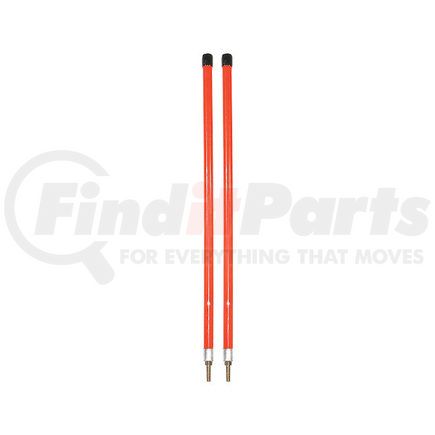 Buyers Products 1308103 Bumper Guide, 3/4x24in. Fluorescent Orange Bumper Marker Sight Rods w/ Hardware