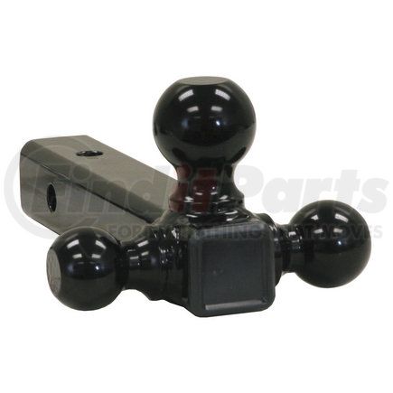Buyers Products 1802202 Trailer Hitch - Tri-Ball Hitch, Tubular Shank with Black Towing Balls