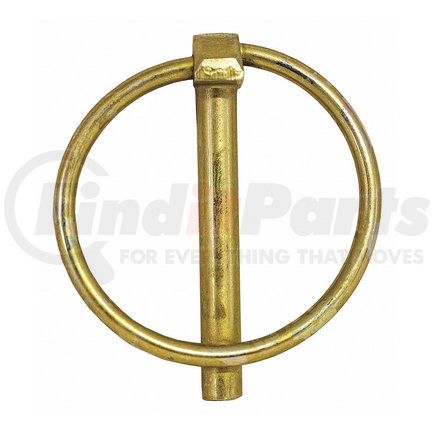 Buyers Products 66000 Yellow Zinc Plated Hitch Pin - 1/4 Diameter x 1-3/4in. Long with Ring