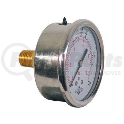 Buyers Products hpgcb160 Silicone Filled Pressure Gauge - Center Back Mount 0-160 PSI