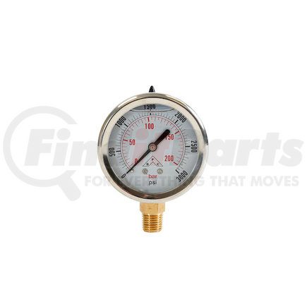 Buyers Products hpgs3 Multi-Purpose Pressure Gauge - Silicone Filled, Stem Mount, 0-3, 000 PSI