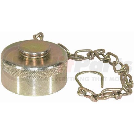 BUYERS PRODUCTS qddc201 Hydraulic Coupling / Adapter - Steel Dust Cap, with Chain for 1-1/4 inches NPTF