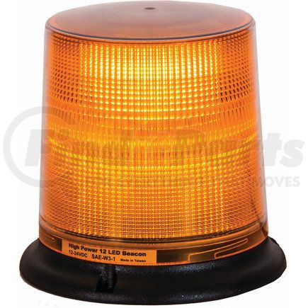 Buyers Products sl695a Beacon Light - 6.25 in. dia. x 6.625 in. Tall, 12 Leds, Amber