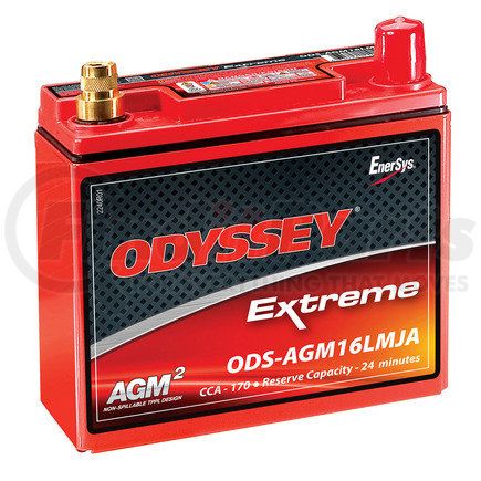 Odyssey Batteries ODS-AGM16LMJA Powersport Series AGM Battery - Metal Jacket, SAE Post