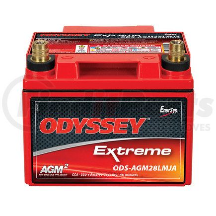 ODYSSEY BATTERIES ODS-AGM28LMJA Powersport Series AGM Battery - Metal Jacket, SAE Post