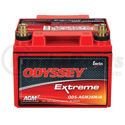 ODYSSEY BATTERIES ODS-AGM28MJA Powersport Series AGM Battery - Metal Jacket, SAE Post