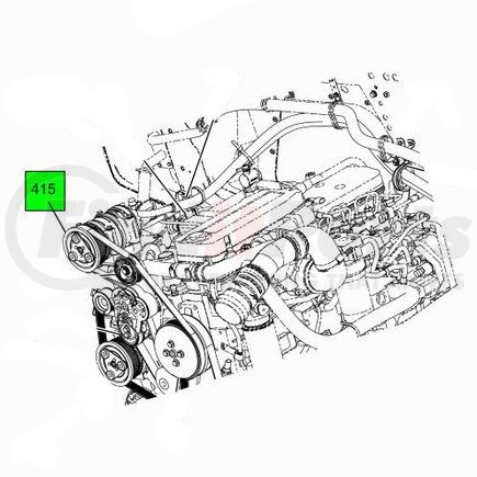 Navistar 3978157C1 A/C Compressor - Replaces 3978157C2