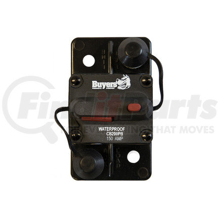 BUYERS PRODUCTS cb151pb - 150 amp circuit breaker with manual push-to-trip reset with large frame | 150 amp circuit breaker with manual push-to-trip reset with large frame
