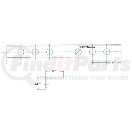 HUTCHENS 817804 BODY RAIL-STRUCT, 240 LG