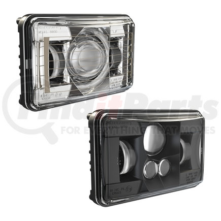 J.W. Speaker 0551771 Head Light 12/24V, LED, 782 Lumens, White, 4" x 6", Spot, Narrow, Black Housing