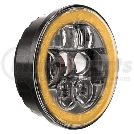 J.W. Speaker 0551631 12-24V DOT/ECE LED RHT High & Low Beam Headlight with Turn Signal, FP & DRL