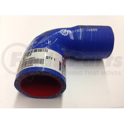 PAI 8753 Coolant Hose - Contoured 1-5/8in to 1-1/2in ID Silicone