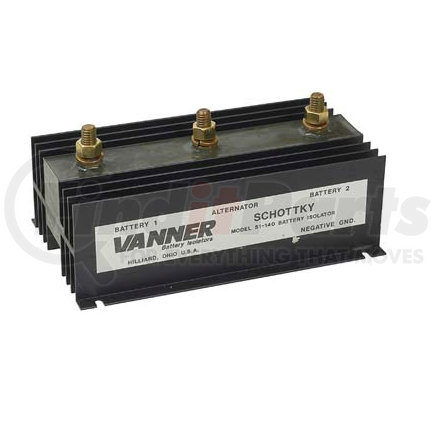 Vanner 51-140 Vanner, Isolator, 180A, 1 Input, 2 Battery Banks