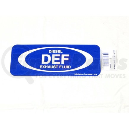 Ms Carita D714 DEF DIESEL EXHAUST FLUID LABEL